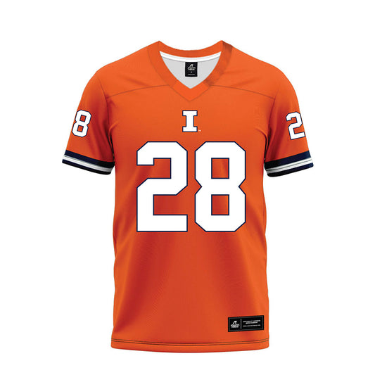 Illinois - NCAA Football : Karson Kaiser - Orange Premium Football Jersey