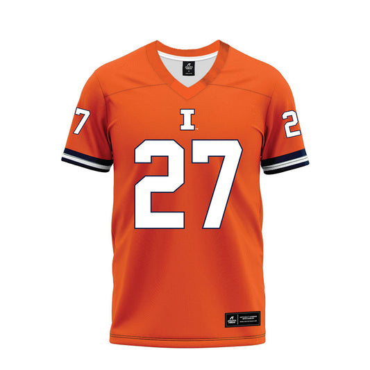 Illinois - NCAA Football : Lucas Osada - Orange Premium Football Jersey-0