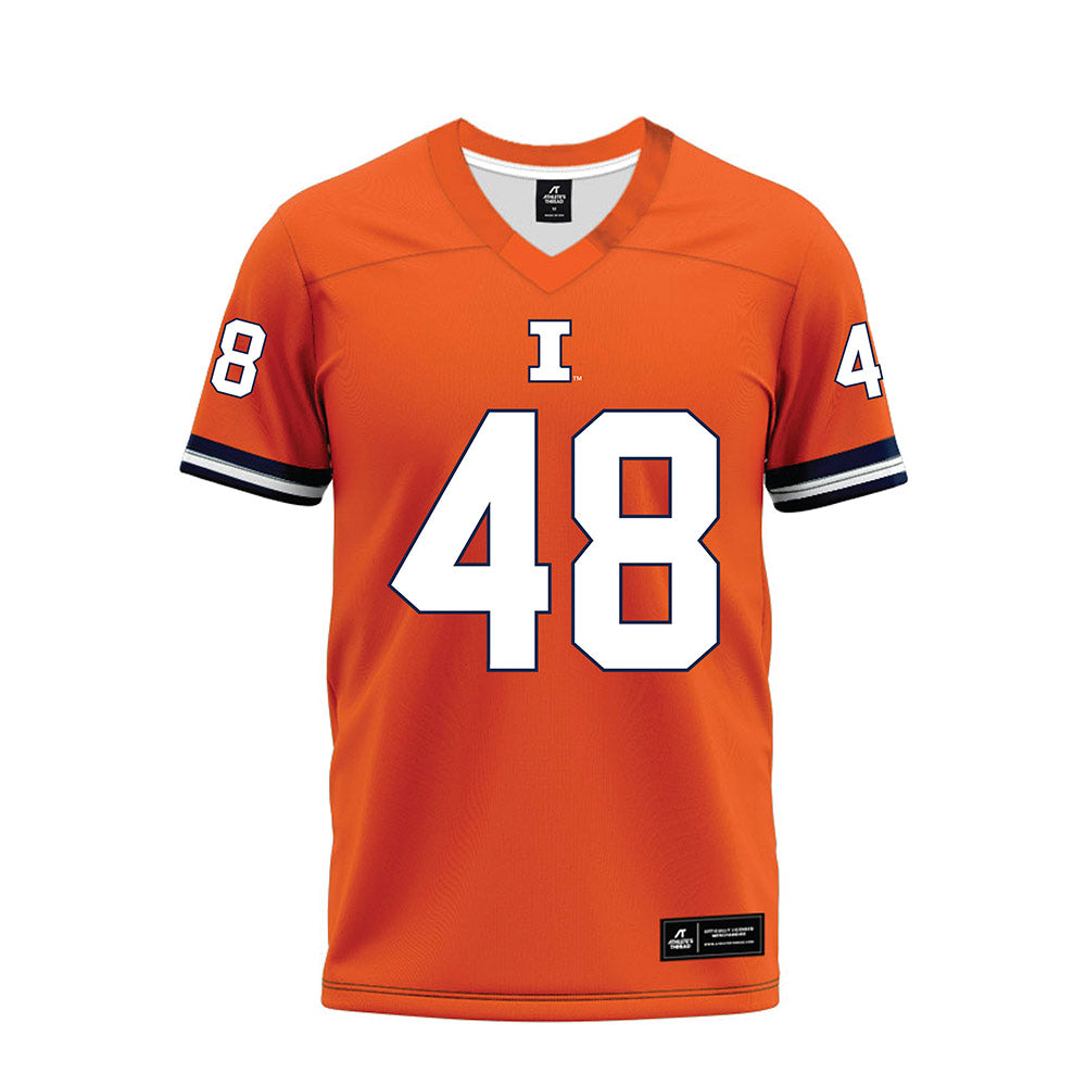 Illinois - NCAA Football : Carter Smith - Orange Premium Football Jersey-0