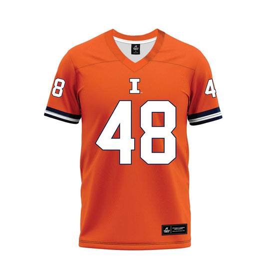 Illinois - NCAA Football : Carter Smith - Orange Premium Football Jersey-0