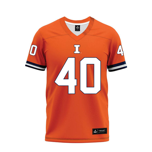 Illinois - NCAA Football : Ean Rhea - Orange Premium Football Jersey-0
