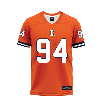 Illinois - NCAA Football : Connor Sullivan - Orange Premium Football Jersey-0