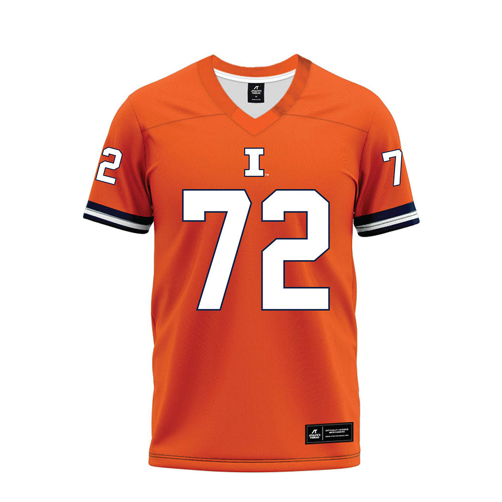 Illinois - NCAA Football : Christian Martin - Orange Premium Football Jersey-0