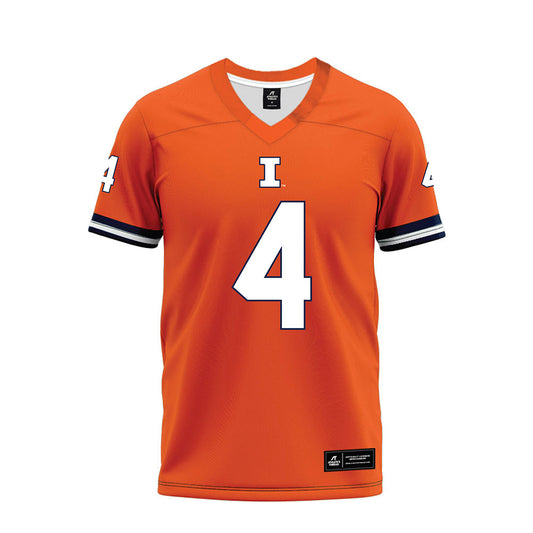 Illinois - NCAA Football : Carson Boyd - Orange Premium Football Jersey-0