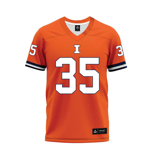 Illinois - NCAA Football : Grayson Griffin - Orange Premium Football Jersey