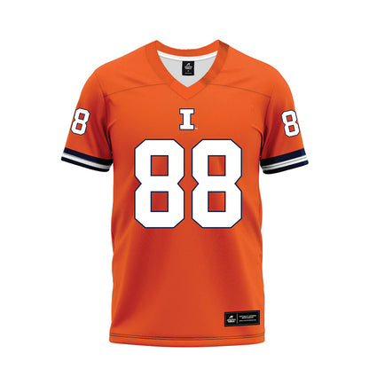 Illinois - NCAA Football : Davin Stoffel - Orange Premium Football Jersey-0