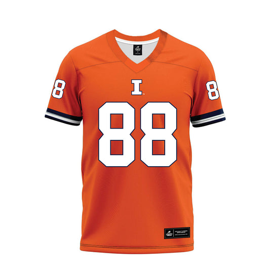 Illinois - NCAA Football : Davin Stoffel - Orange Premium Football Jersey-0