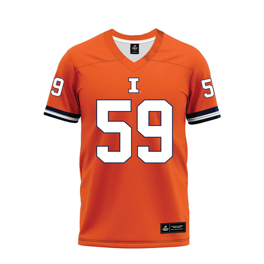 Illinois - NCAA Football : Jake Renfro - Orange Premium Football Jersey-0
