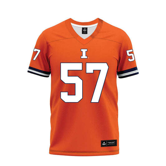 Illinois - NCAA Football : Zach Barrett - Orange Premium Football Jersey