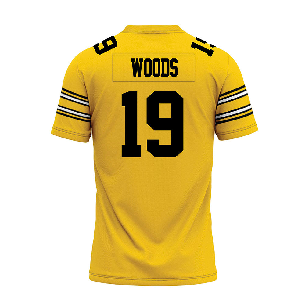 Iowa - NCAA Football : Mason Woods - Gold Football Jersey-1