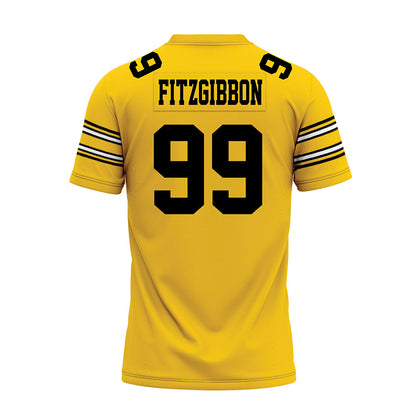 Iowa - NCAA Football : Brad Fitzgibbon - Gold Football Jersey-1