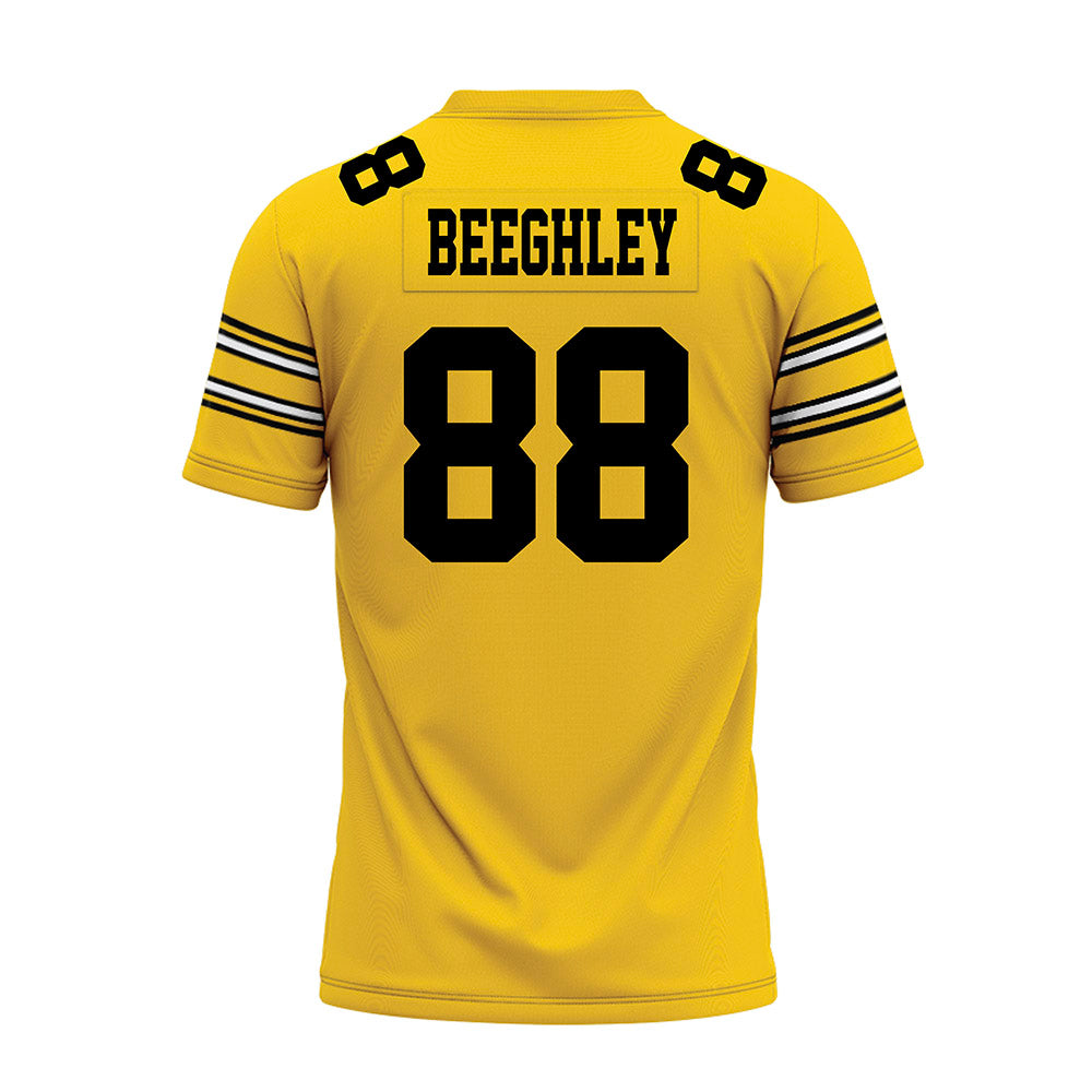 Iowa - NCAA Football : Lance Beeghley - Gold Football Jersey-1