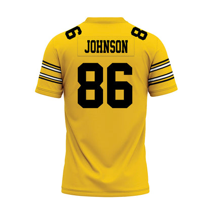 Iowa - NCAA Football : Eli Johnson - Gold Football Jersey-1