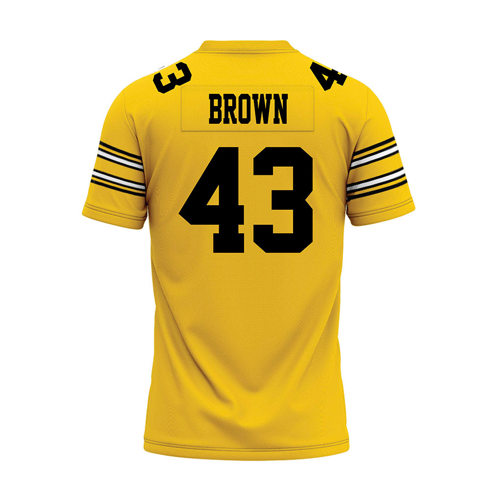 Iowa - NCAA Football : Kahmari Brown - Gold Football Jersey-1