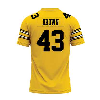 Iowa - NCAA Football : Kahmari Brown - Gold Football Jersey-1