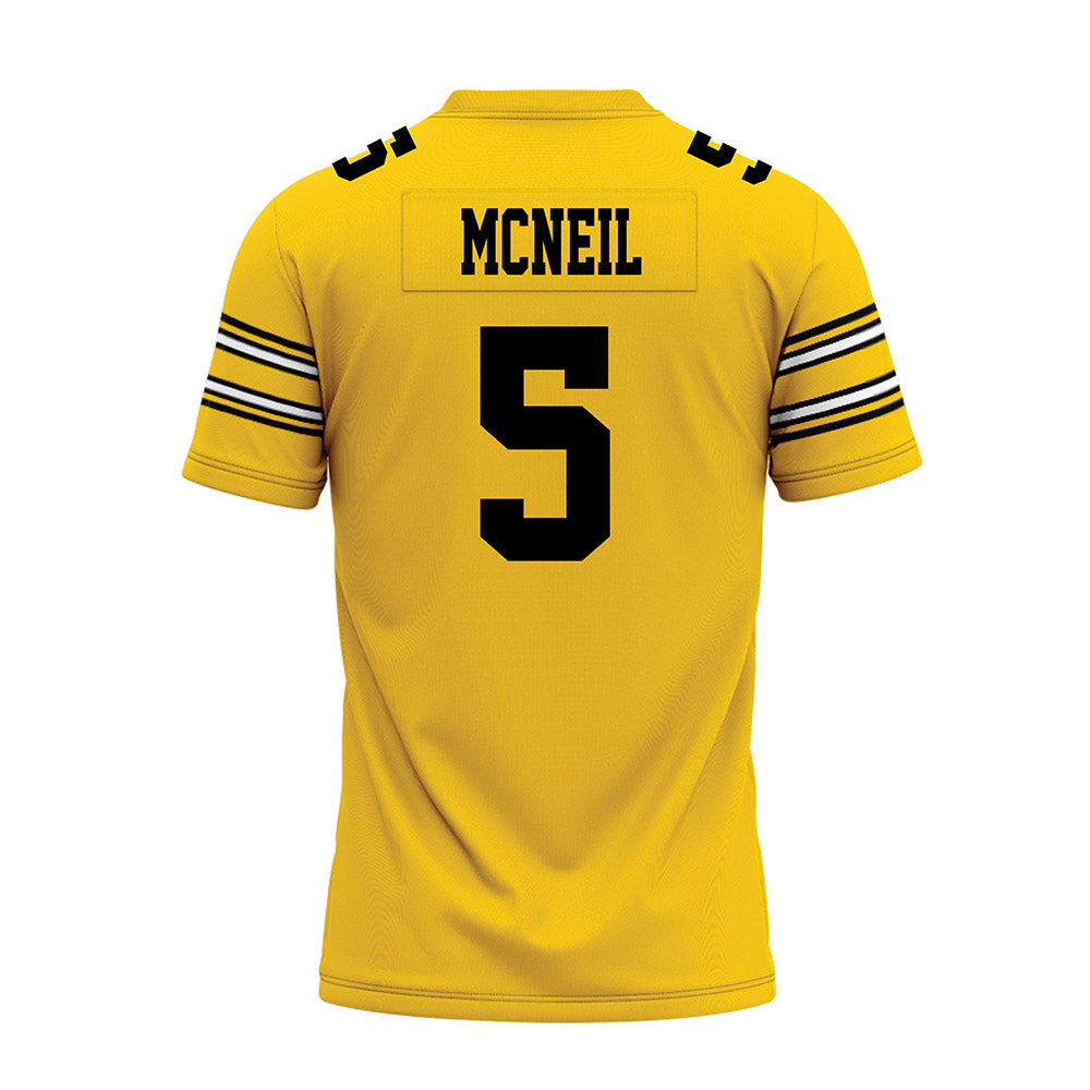 Iowa - NCAA Football : Nathan Mcneil - Gold Football Jersey-1