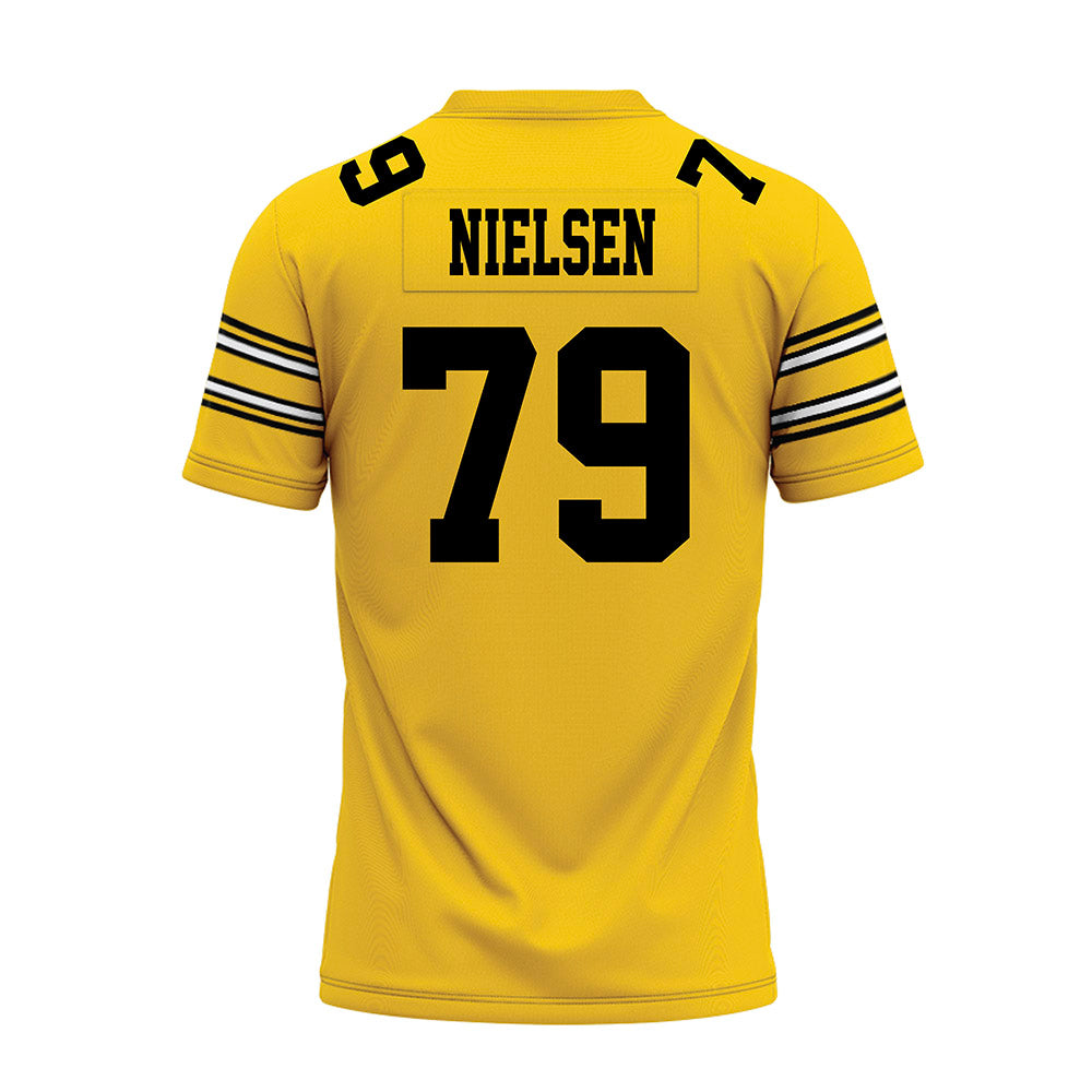 Iowa - NCAA Football : Carson Nielsen - Gold Football Jersey-1