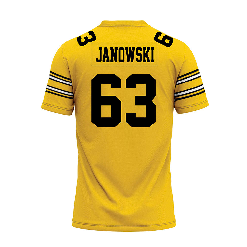 Iowa - NCAA Football : Josh Janowski - Gold Football Jersey-1