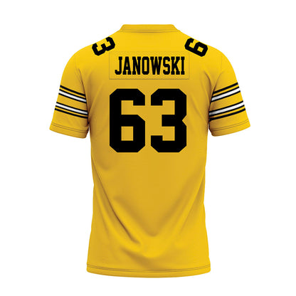 Iowa - NCAA Football : Josh Janowski - Gold Football Jersey-1