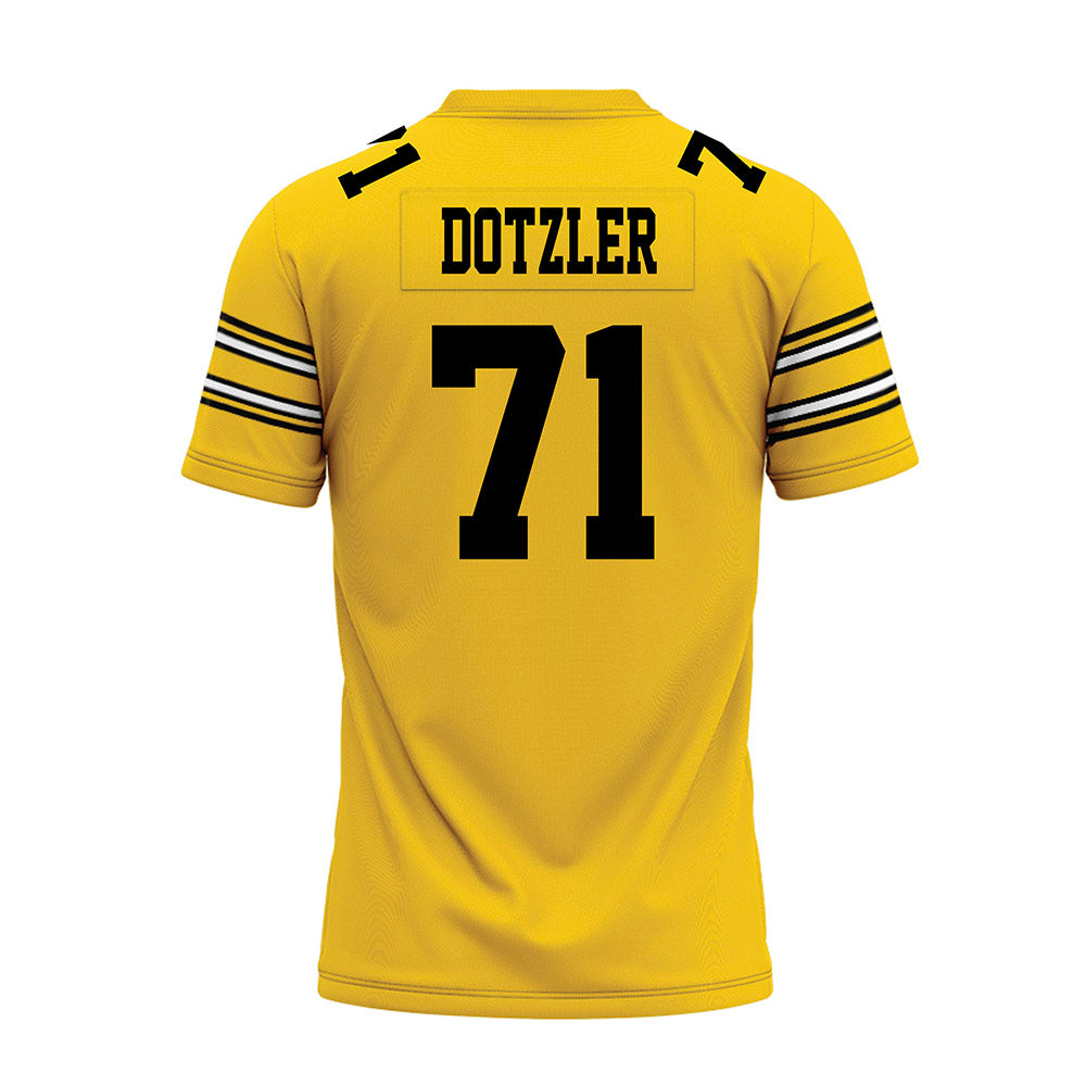 Iowa - NCAA Football : Jack Dotzler - Gold Football Jersey-1