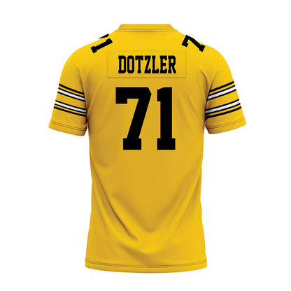 Iowa - NCAA Football : Jack Dotzler - Gold Football Jersey-1