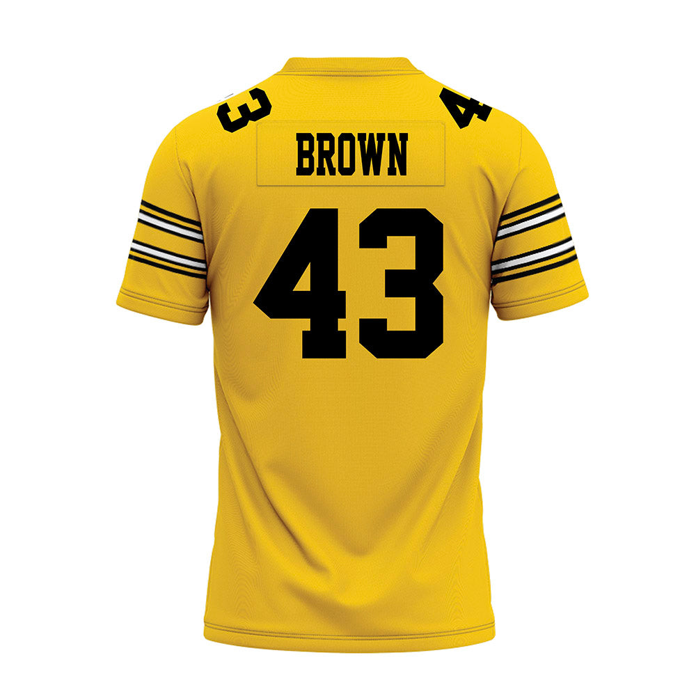 Iowa - NCAA Football : Kahmari Brown - Gold Football Jersey-1