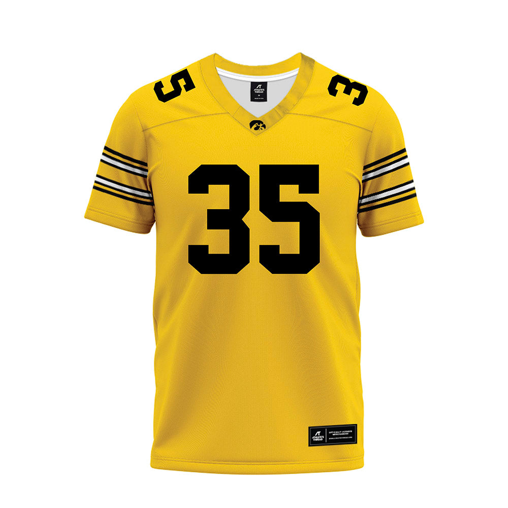 Iowa - NCAA Football : Tanner Philpott - Gold Football Jersey-0