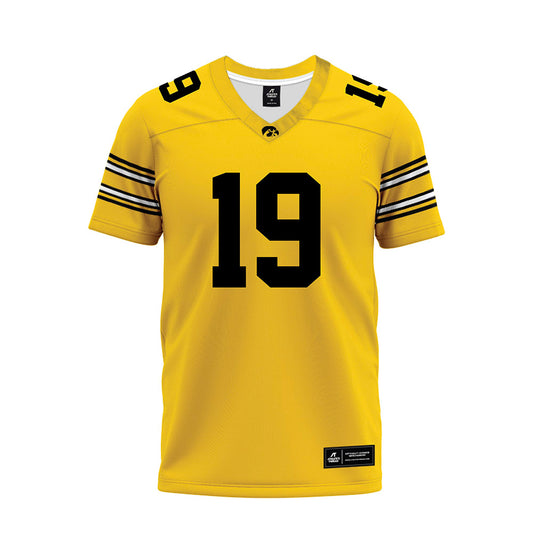 Iowa - NCAA Football : Mason Woods - Gold Football Jersey-0