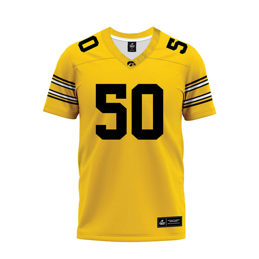 Iowa - NCAA Football : Will Lockhart - Gold Football Jersey-0