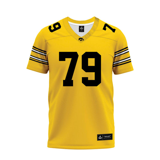 Iowa - NCAA Football : Carson Nielsen - Gold Football Jersey-0