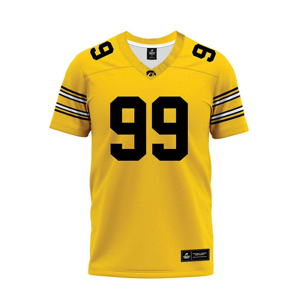 Iowa - NCAA Football : Brad Fitzgibbon - Gold Football Jersey-0
