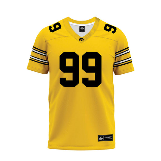 Iowa - NCAA Football : Brad Fitzgibbon - Gold Football Jersey-0