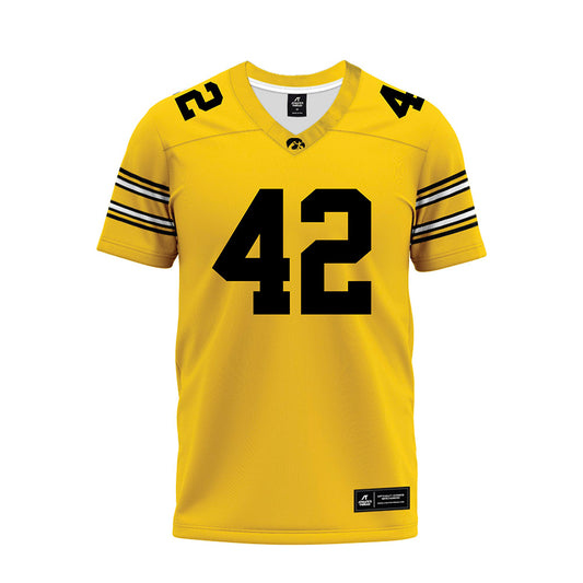 Iowa - NCAA Football : David Fason - Gold Football Jersey-0