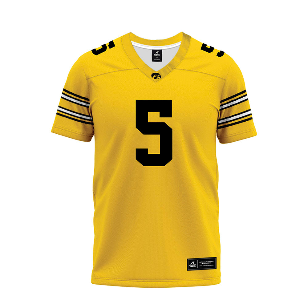 Iowa - NCAA Football : Nathan Mcneil - Gold Football Jersey-0