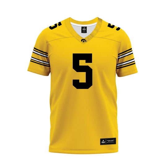 Iowa - NCAA Football : Nathan Mcneil - Gold Football Jersey-0