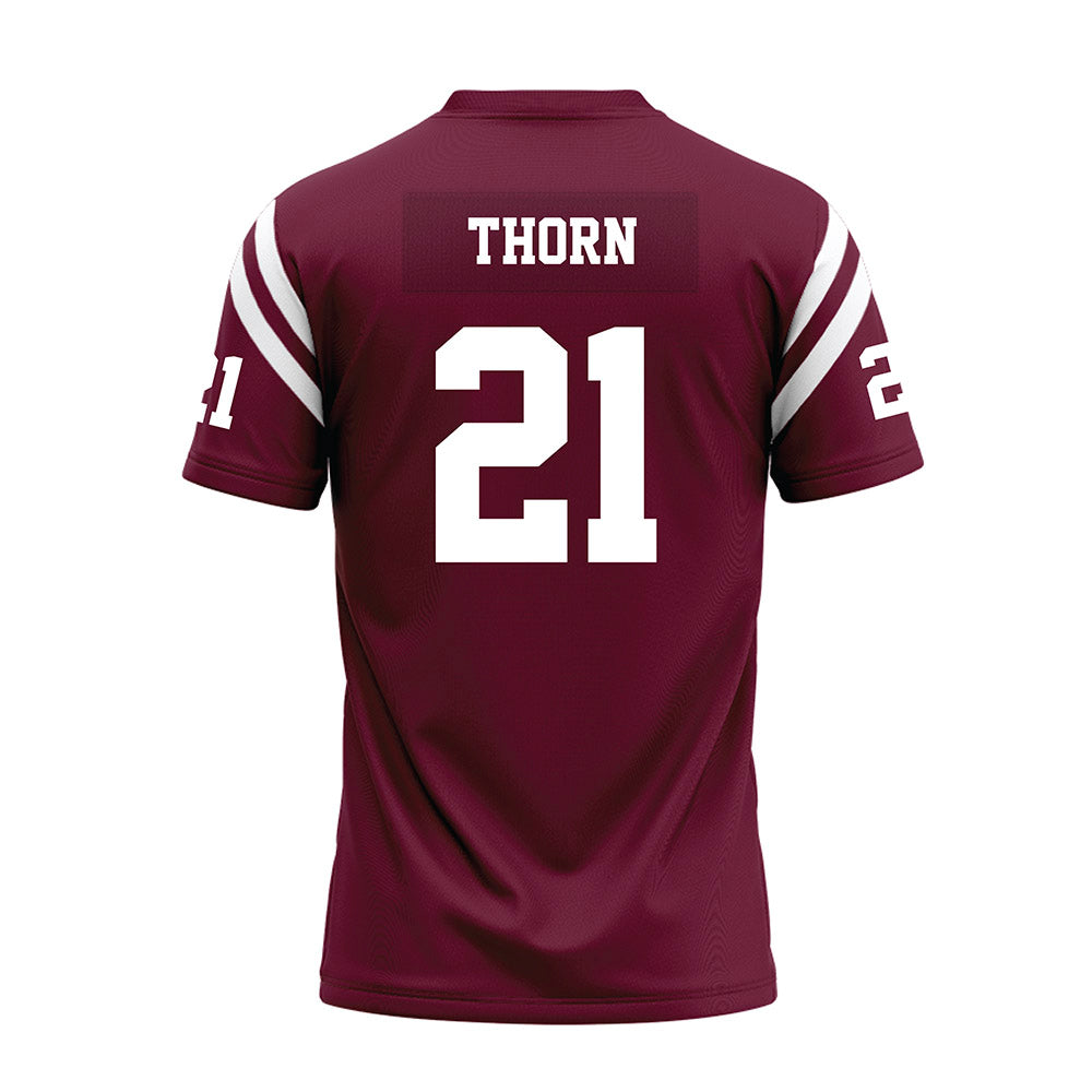 Fordham - NCAA Football : Michael Thorn - Burgundy Football Jersey-1
