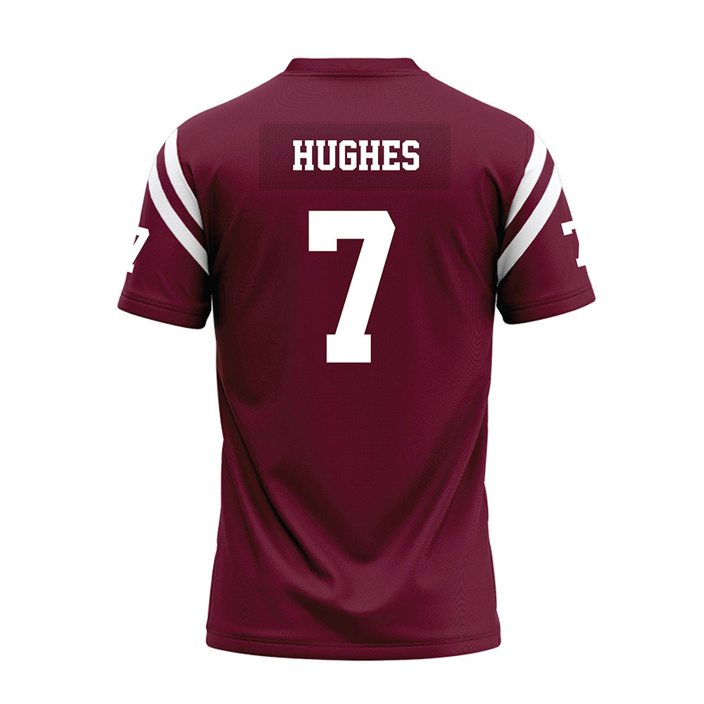 Fordham - NCAA Football : Alec Hughes - Burgundy Football Jersey-1