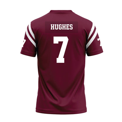 Fordham - NCAA Football : Alec Hughes - Burgundy Football Jersey-1