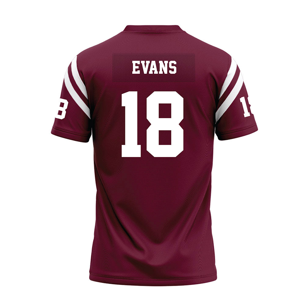 Fordham - NCAA Football : Jayln Evans - Burgundy Football Jersey-1