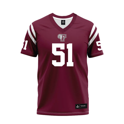 Fordham - NCAA Football : Ryan Um - Burgundy Football Jersey-0
