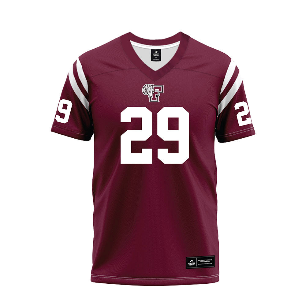 Fordham - NCAA Football : Gavin Stanek - Burgundy Football Jersey-0