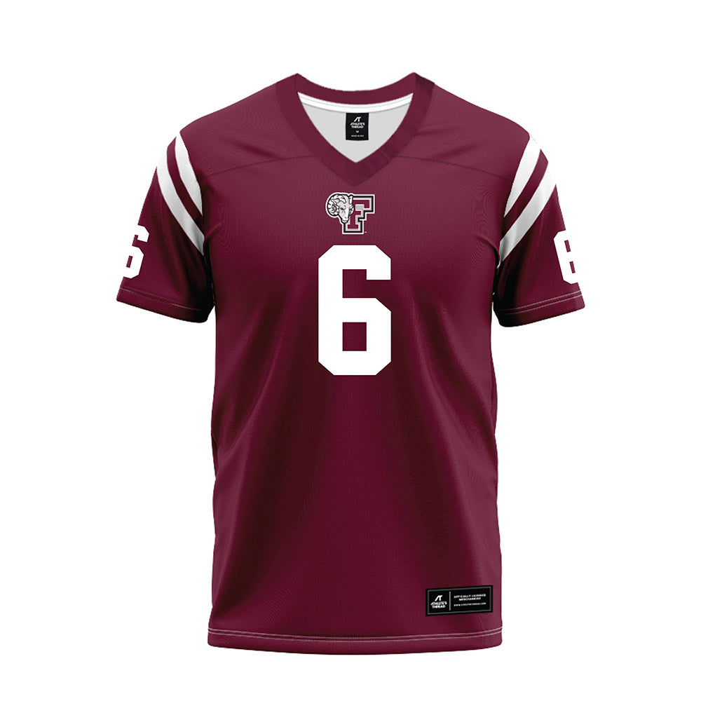 Fordham - NCAA Football : Ricky Parks - Burgundy Football Jersey-0