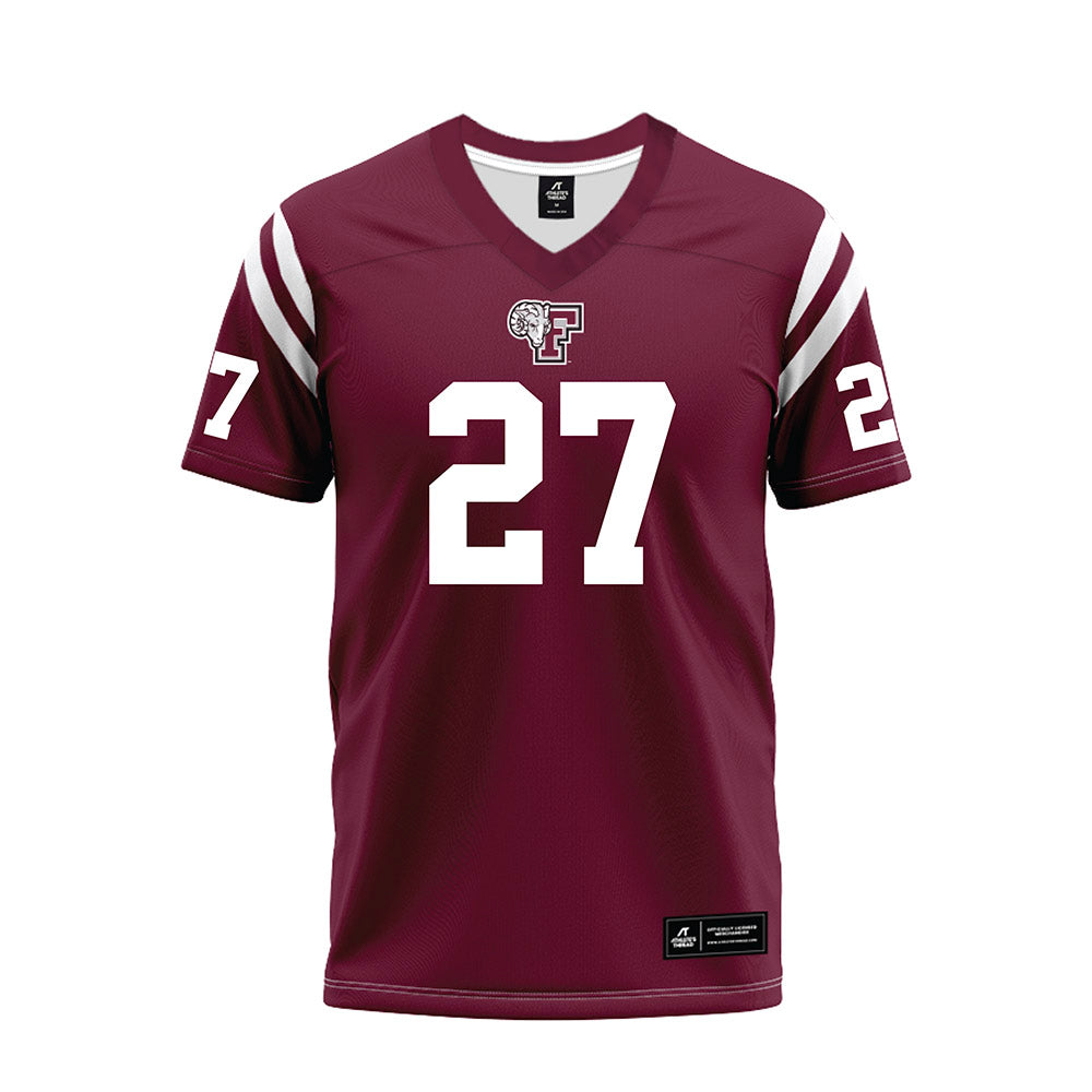 Fordham - NCAA Football : AJ Revella - Burgundy Football Jersey-0