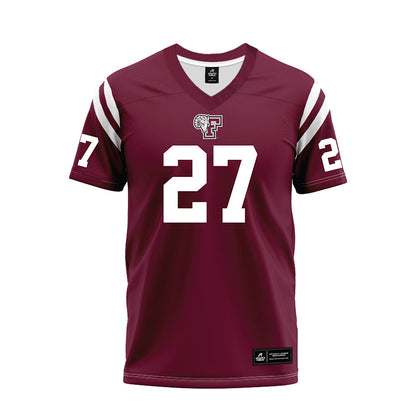 Fordham - NCAA Football : AJ Revella - Burgundy Football Jersey-0