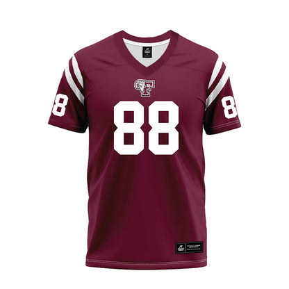 Fordham - NCAA Football : Nathan Jean Philippe - Burgundy Football Jersey-0