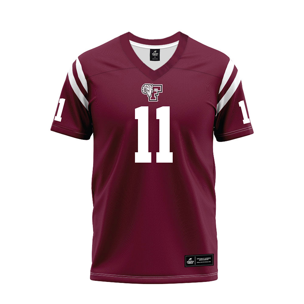 Fordham - NCAA Football : Jack Capaldi - Burgundy Football Jersey-0