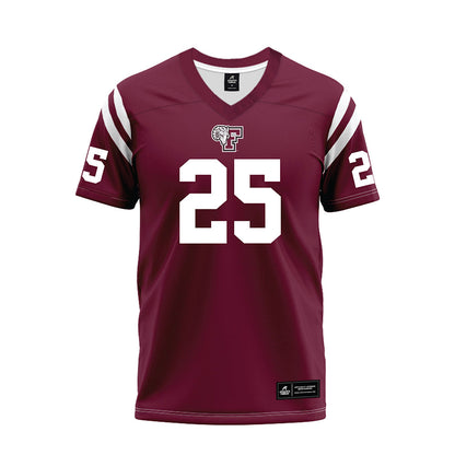 Fordham - NCAA Football : Jamell James - Burgundy Football Jersey-0