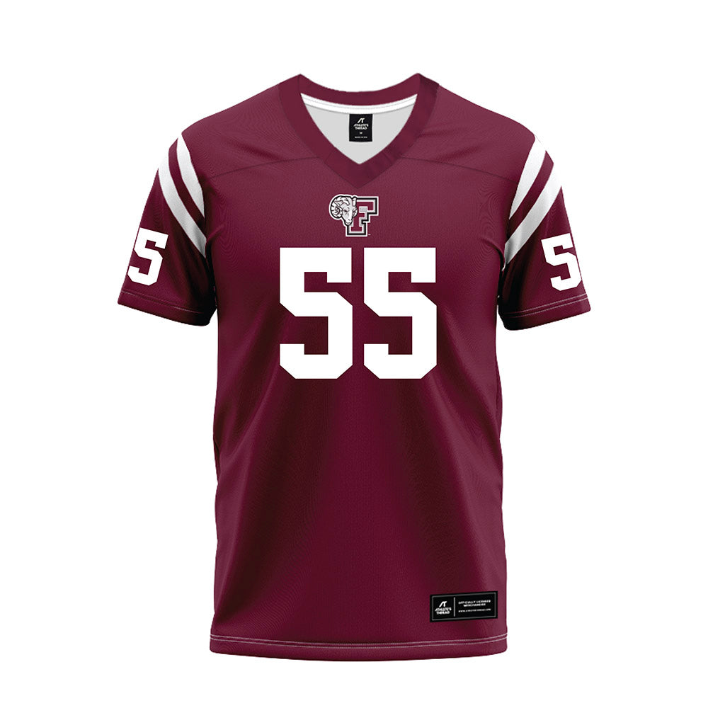 Fordham - NCAA Football : Brian Oliver - Burgundy Football Jersey-0