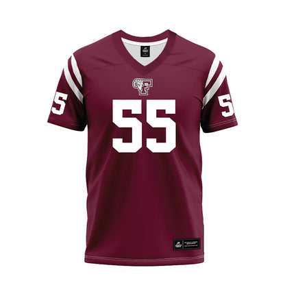 Fordham - NCAA Football : Brian Oliver - Burgundy Football Jersey-0