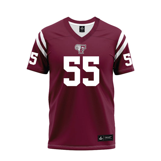 Fordham - NCAA Football : Brian Oliver - Burgundy Football Jersey-0